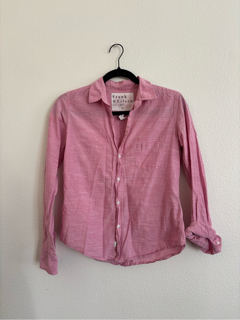 FRANK & EILEEN Barry Cotton Button Down Shirt size XS